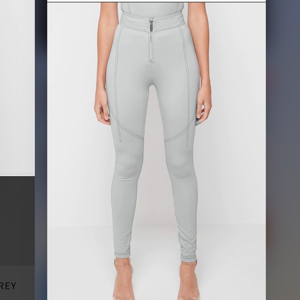 MANIERE DE VOIR contrast stitch leggings